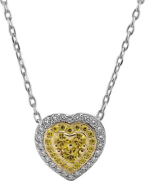 Золотая подвеска на цепочке ERA JEWELLERY 06-03426-12-199-07-03 с бриллиантами, желтыми бриллиантами