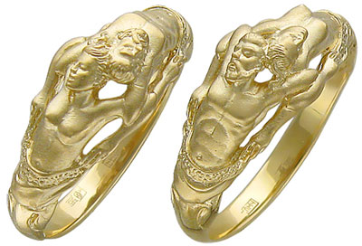 Золотое кольцо Эстет 01K037524