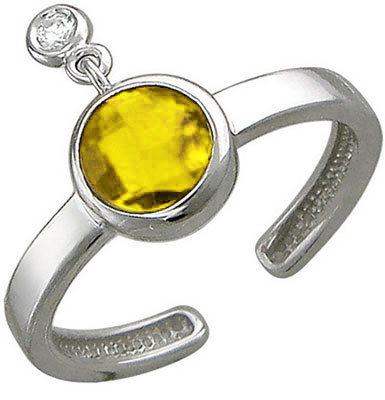 Серебряное кольцо Эстет 01K258028CYE с фианитом, ювелирным стеклом