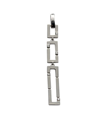 Серебряный кулон Эстет 01P1511609 с фианитами Swarovski