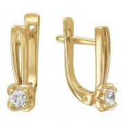 Серьги Эстет 01S136805