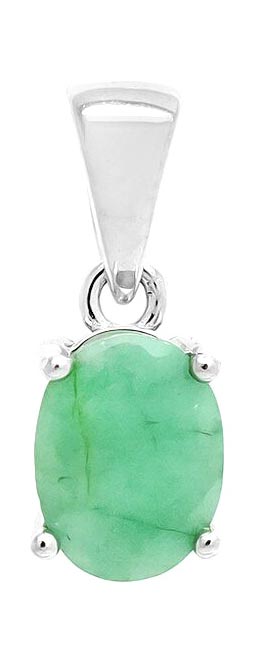 Серебряная подвеска Evora 640278 с бериллом