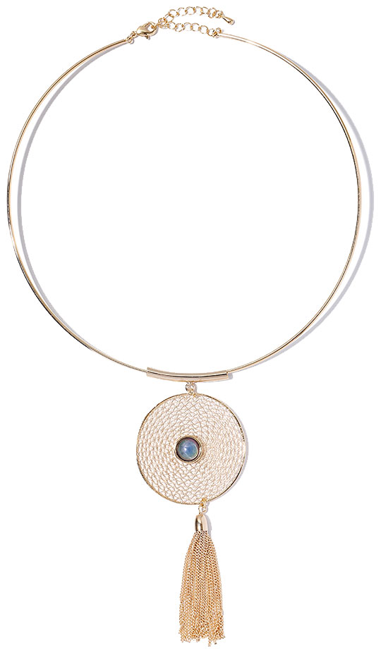 Чокер с подвеской Exclaim 033G2423N с лунным камнем