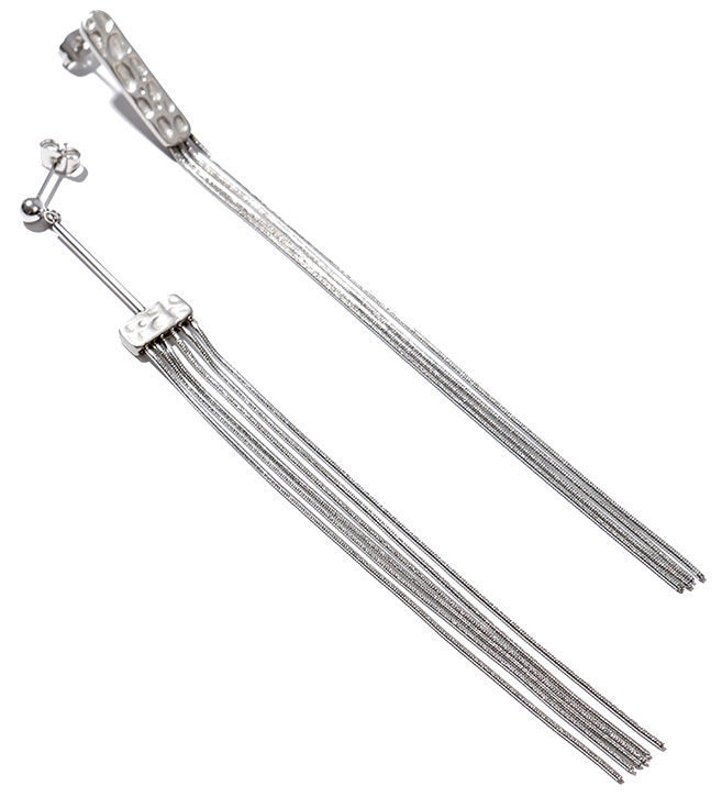 Стальные длинные серьги Exclaim 035S2617E