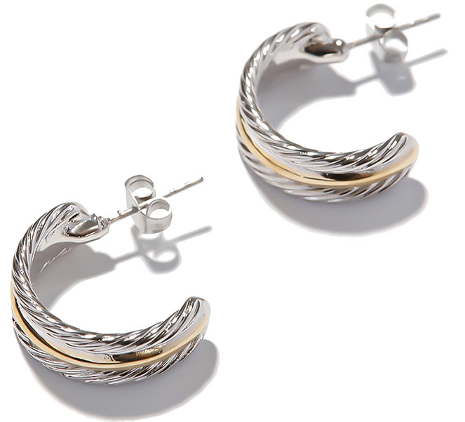 Серьги полукольца Exclaim 035SG2554E