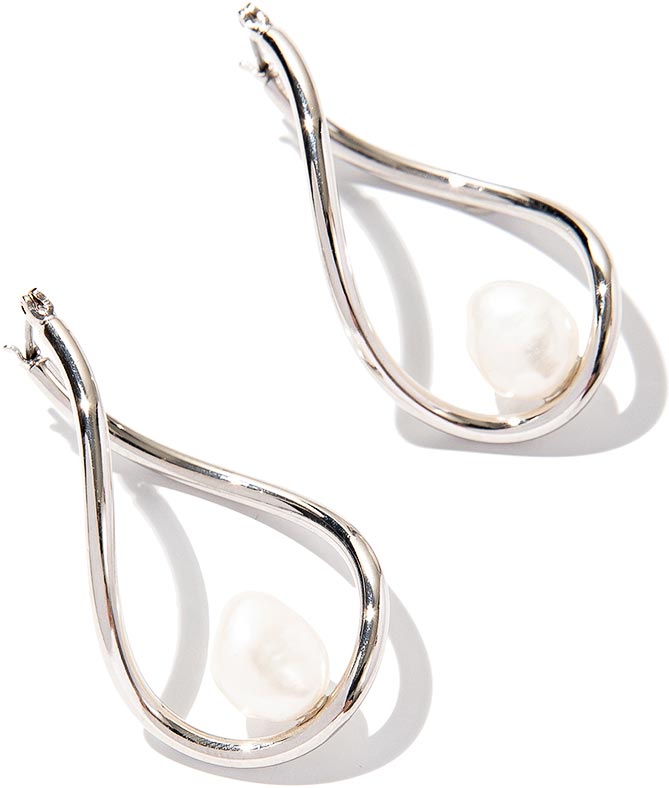 Серьги капельки Exclaim 042S3169E с барочным жемчугом