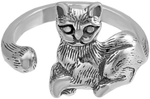 Серебряное открытое кольцо ФИТ 01121