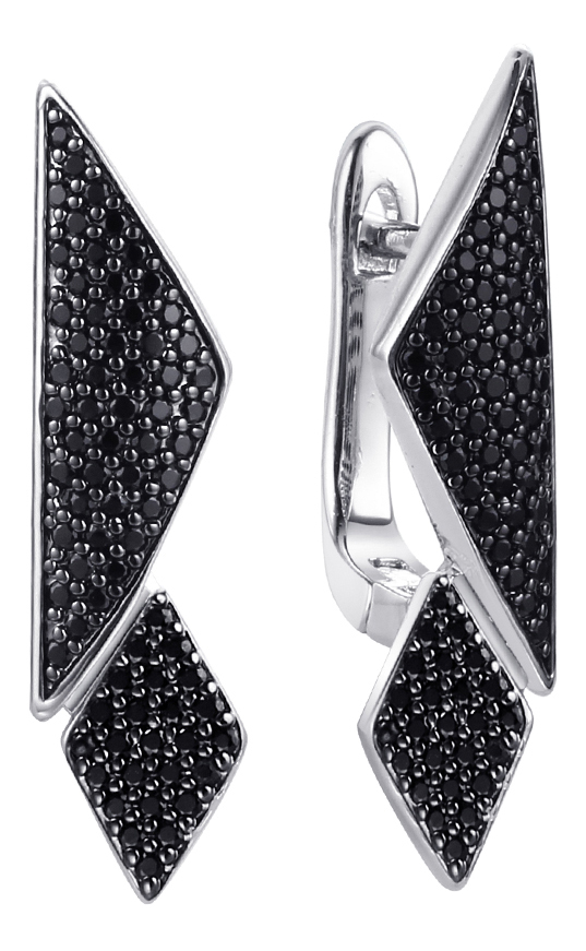 Серебряные серьги Fresh Jewelry MP-E00979-X-WB-X-X-B с нанокристаллами