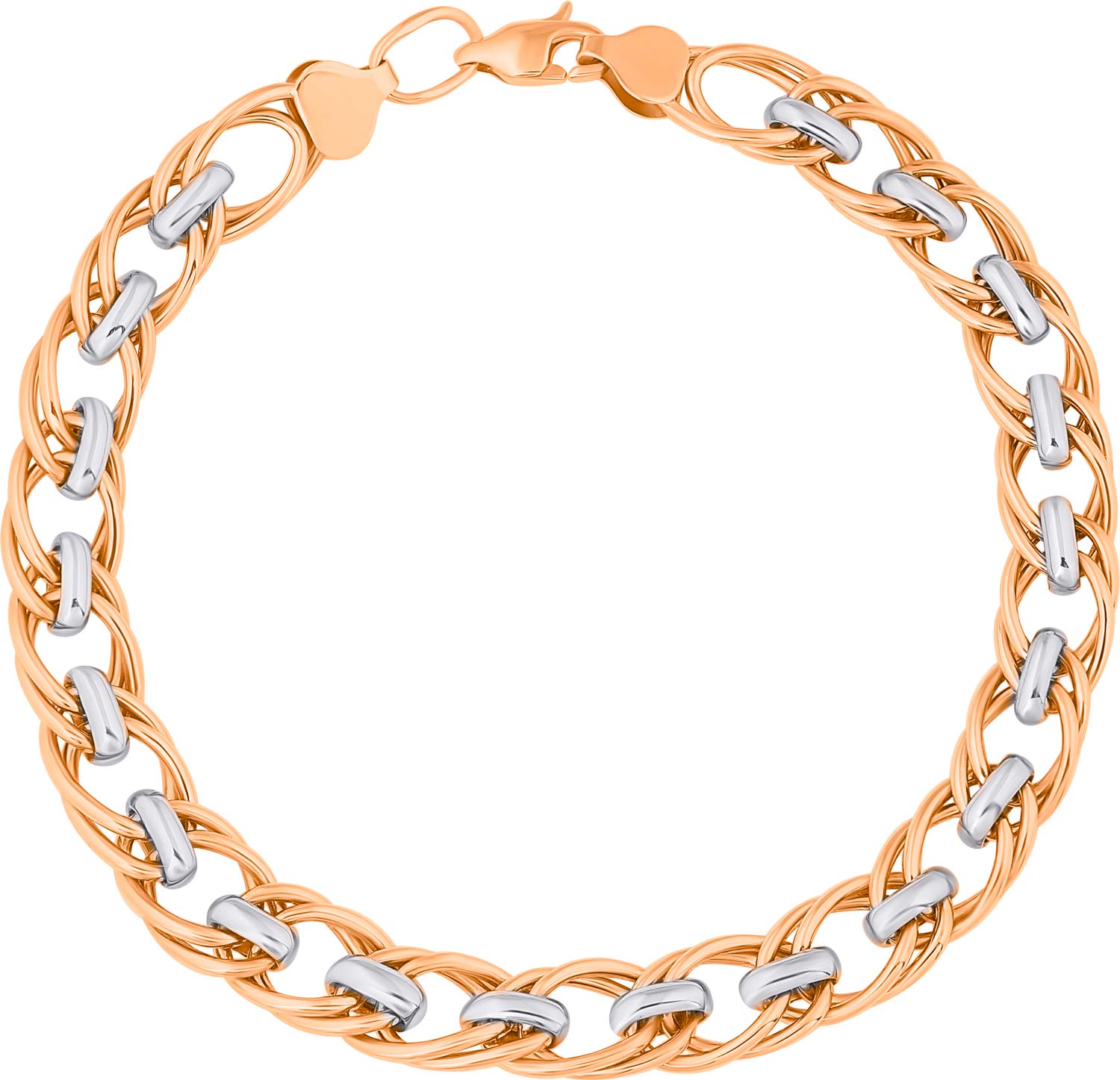 Мужской золотой браслет цепь Goldika BR-004R-gd