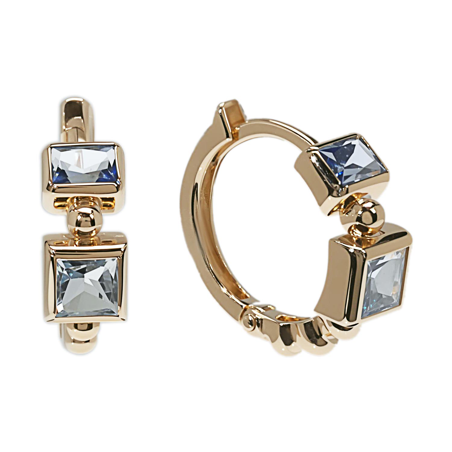 Золотые серьги Гранат 1.20.10.2770.00-4762 с топазами, ситаллами