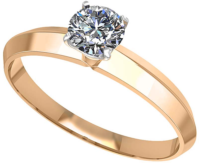 Золотое помолвочное кольцо Grant 0101444-gr с бриллиантом