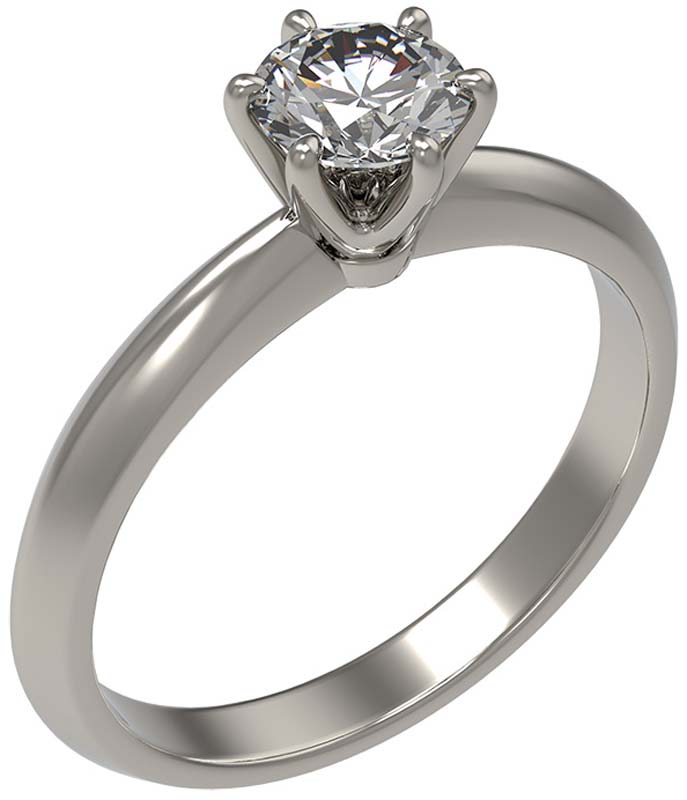 Помолвочное кольцо из белого золота Grant 5101160-gr с бриллиантом