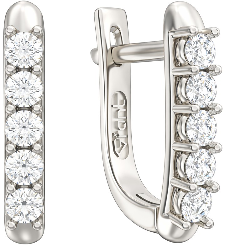 Серьги из белого золота Grant 5601188-gr с бриллиантами