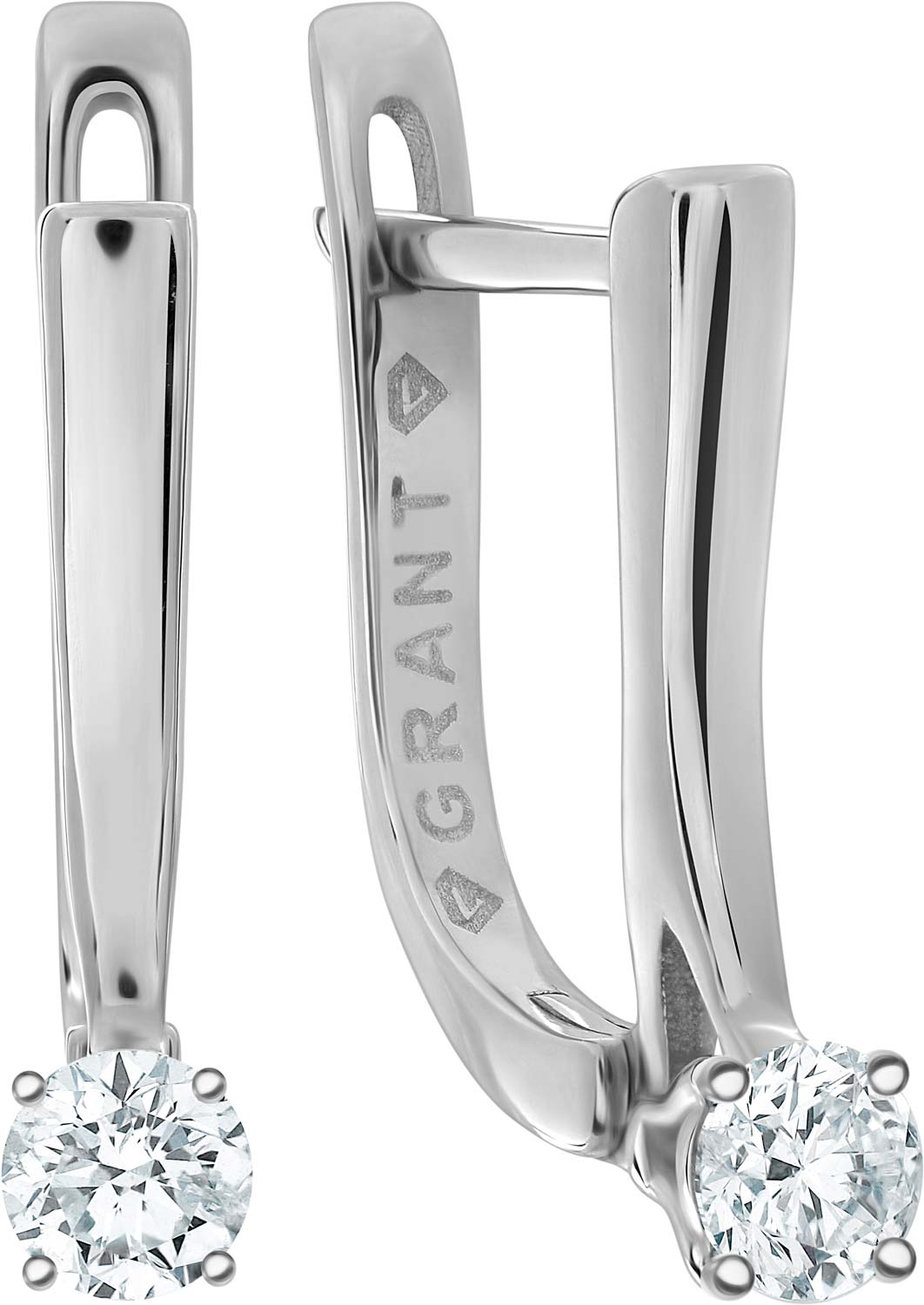 Серьги из белого золота Grant 5601769 с бриллиантами