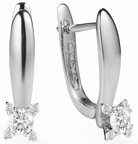 Серьги из белого золота Grant 5601996-gr с бриллиантами