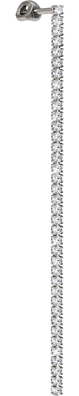 Одиночная серьга из белого золота Grant 5701153NP-gr с бриллиантами