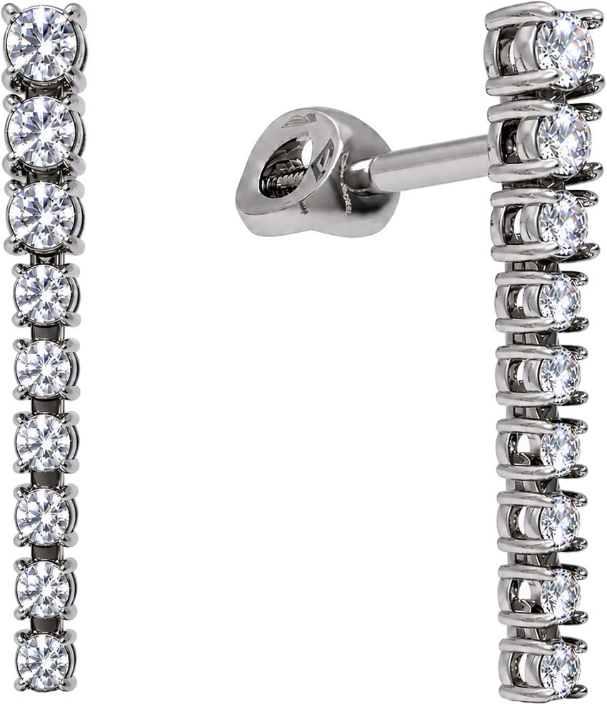 Серьги из белого золота Grant 5701232-gr с бриллиантами