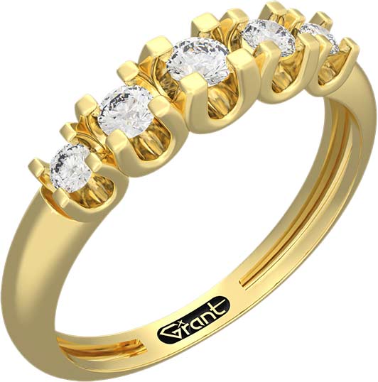 Золотое кольцо Grant 9101083 с бриллиантами