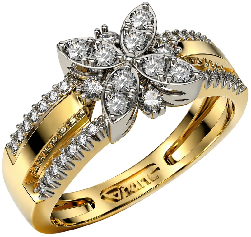 Золотое кольцо Grant 9101170-gr с бриллиантами