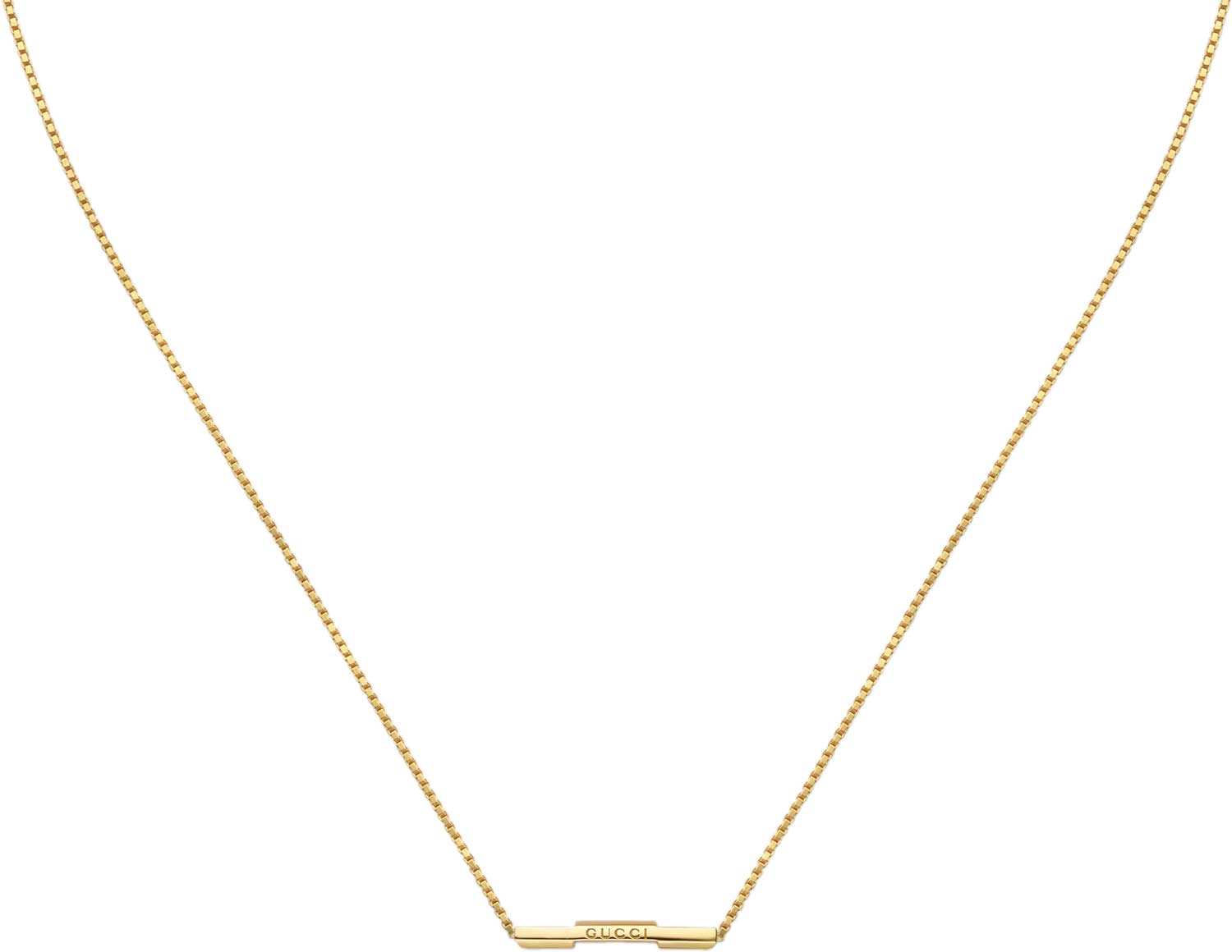 Золотая подвеска на цепочке Gucci Link to Love YBB662108001