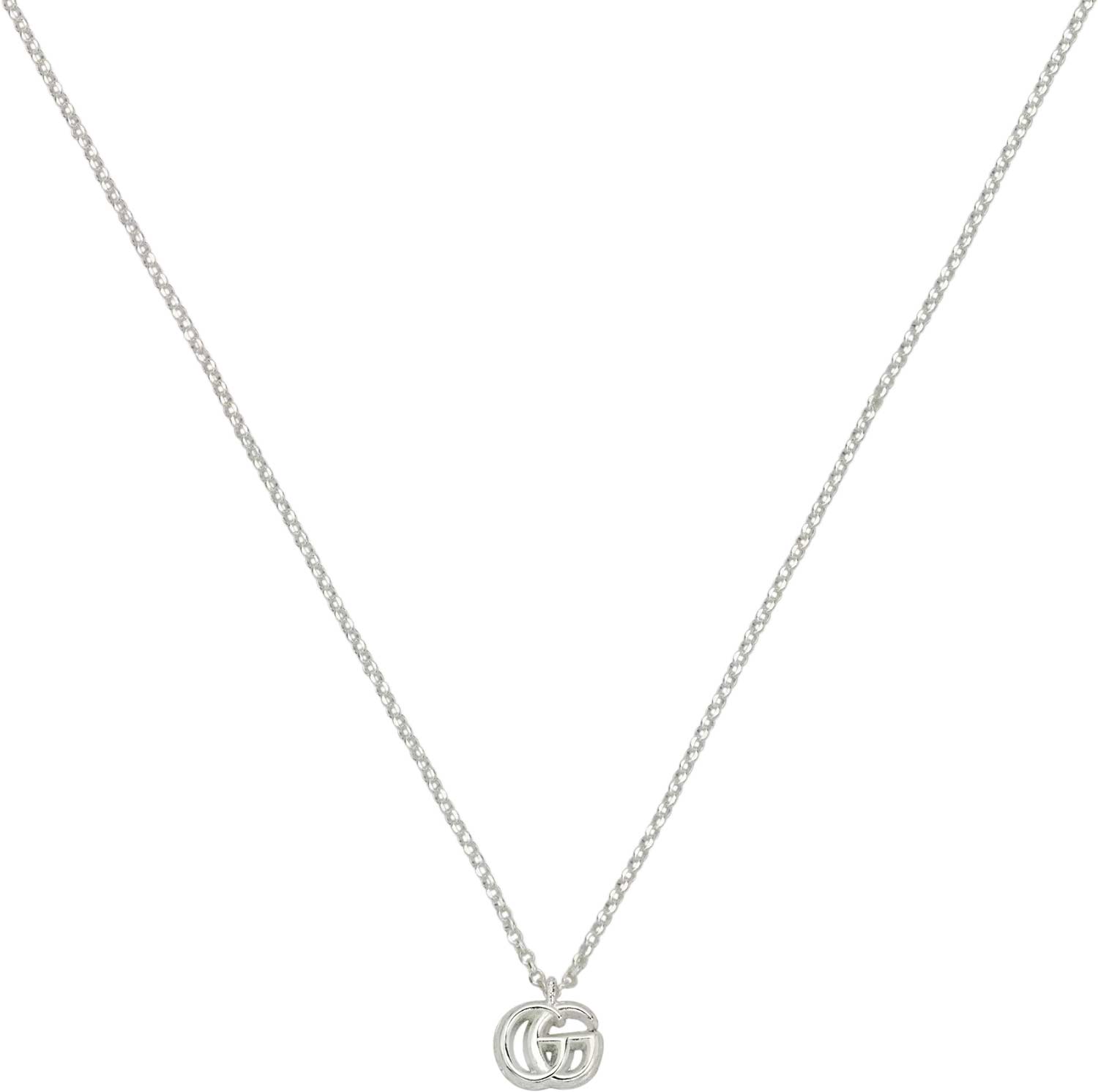 Серебряная подвеска на цепочке Gucci GG Marmont YBB770724001