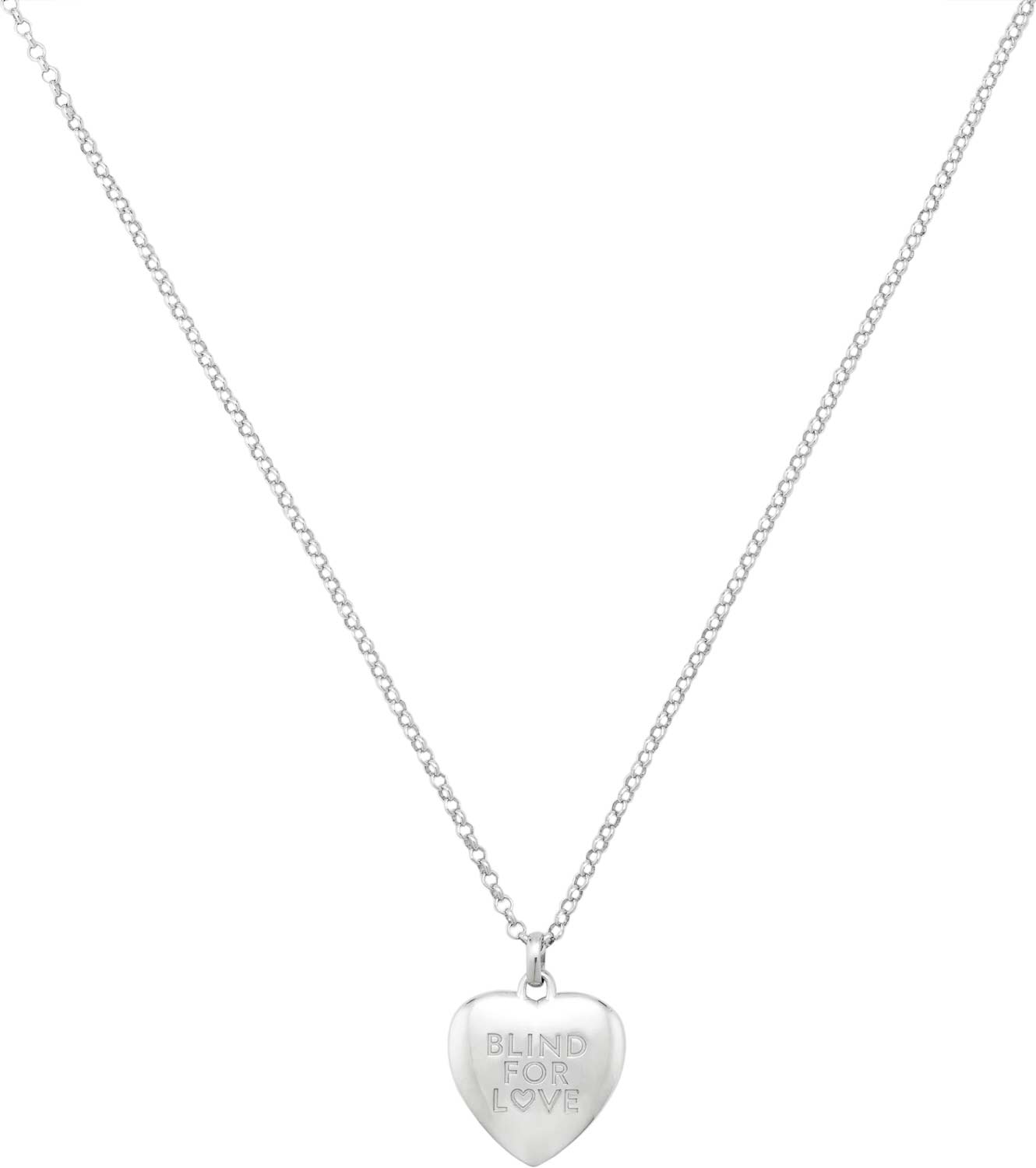 Серебряная подвеска на цепочке Gucci Blind For Love YBB843589001
