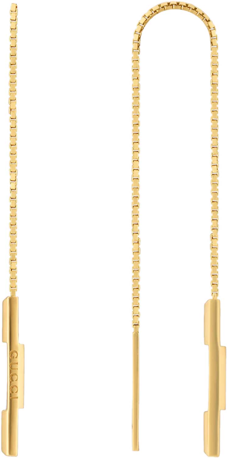 Золотые серьги продевки Gucci Link to Love YBD662115001