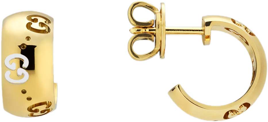 Золотые серьги полукольца Gucci Icon YBD804361001