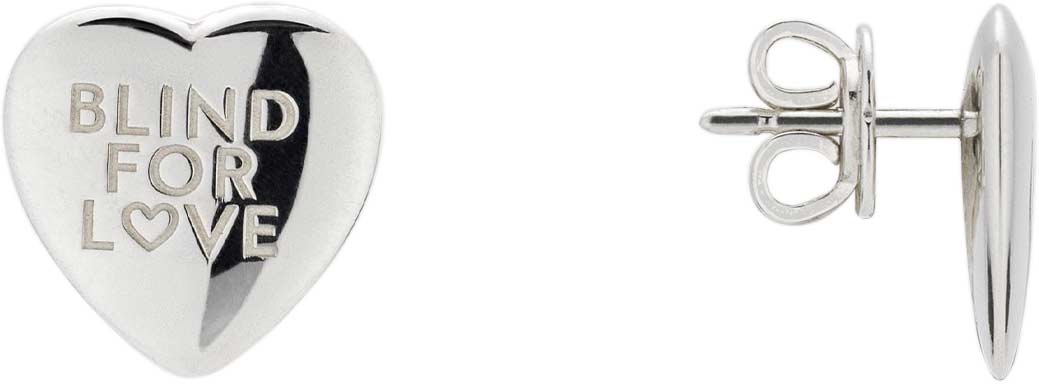 Серебряные серьги пусеты-гвоздики Gucci Blind For Love YBD854022001