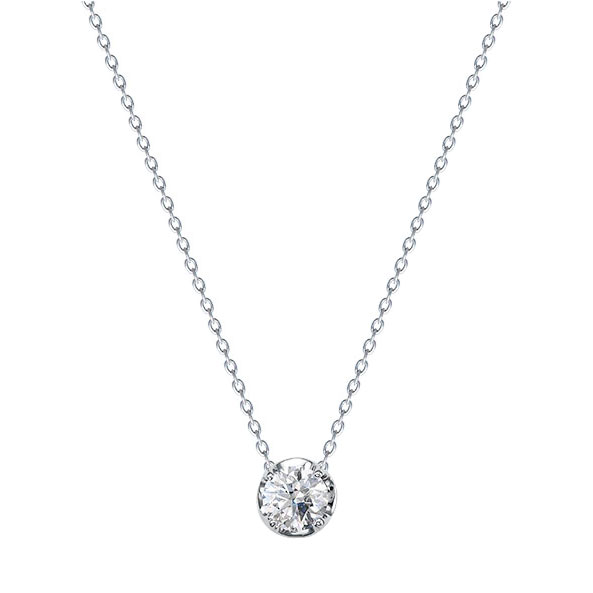 Серебряное колье с подвеской Империал C1696/Ag-680BR с кубическим цирконием