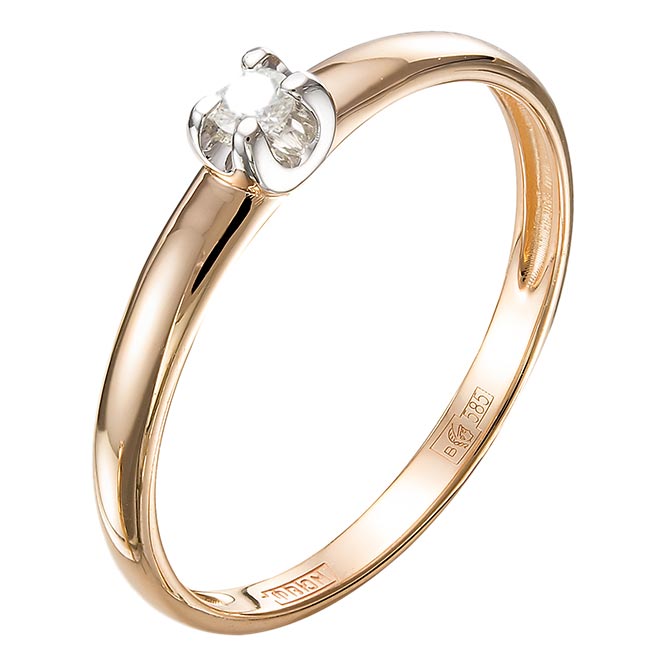 Золотое помолвочное кольцо Империал K0778-120 c бриллиантом