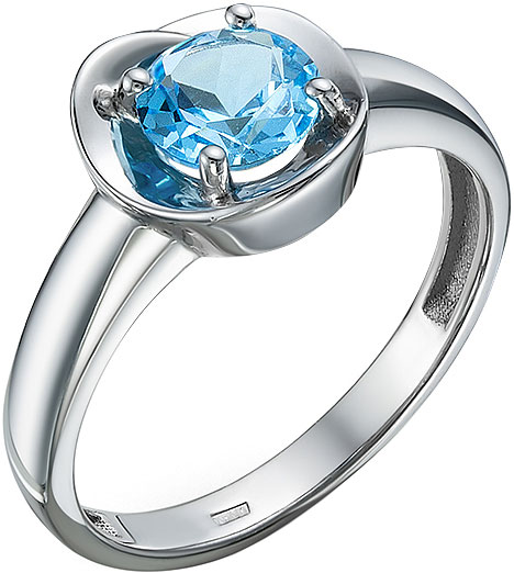 Серебряное кольцо Империал K1265/Ag-607/17 с топазом
