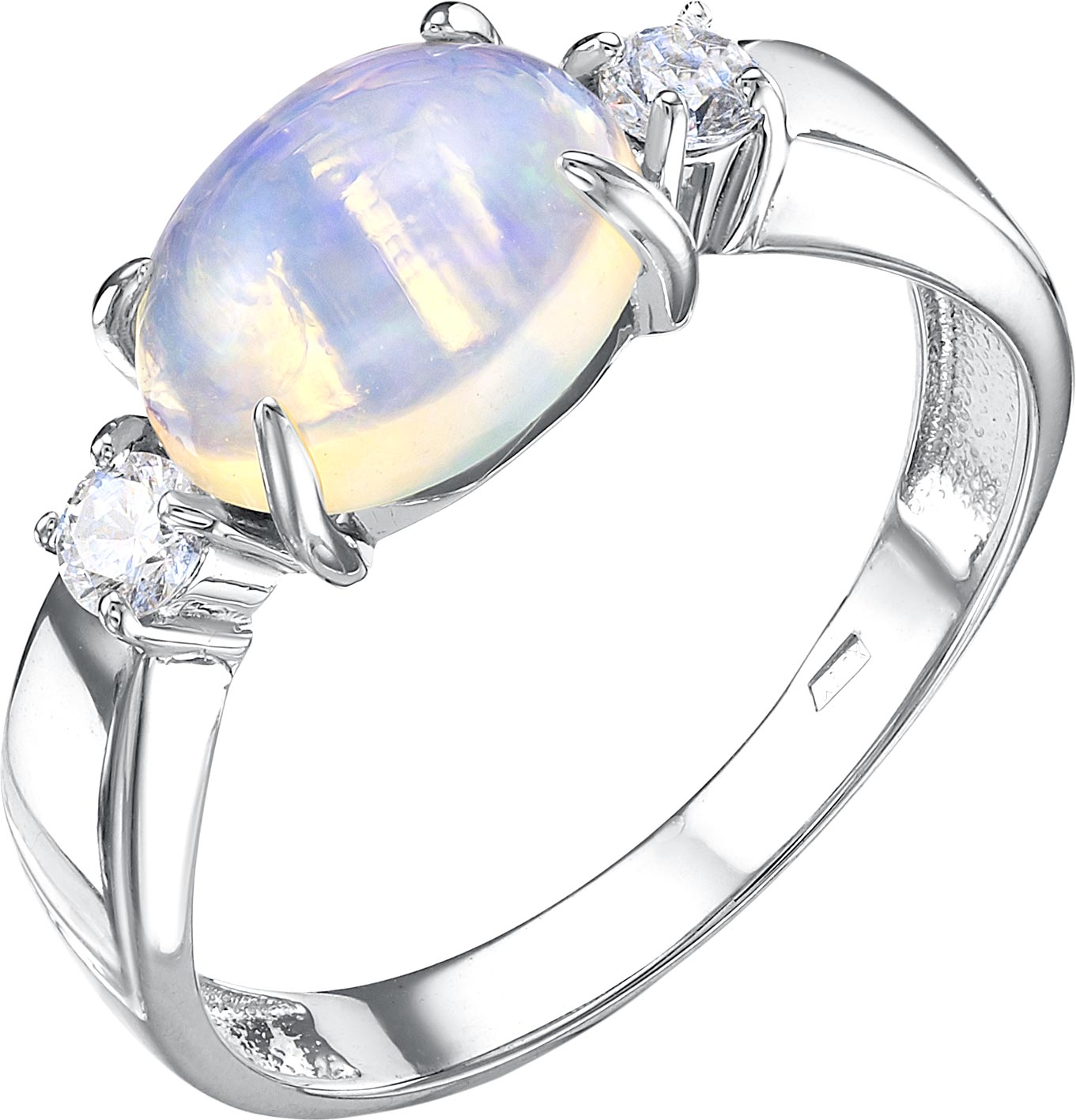 Серебряное кольцо Империал K1366JU/Ag-617/5 с опалом, фианитами