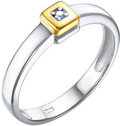 Серебряное кольцо Империал K1454/Ag-620POZ с бриллиантом