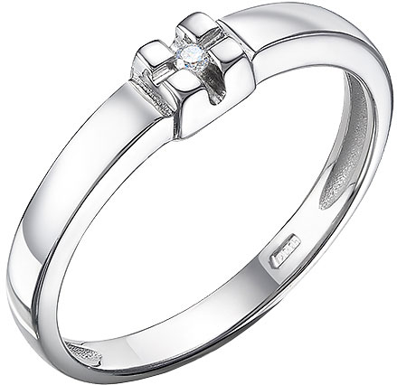 Серебряное кольцо Империал K1457/Ag-620 с бриллиантом