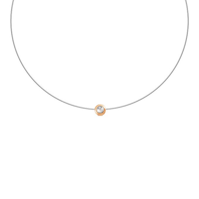 Золотое колье Империал L0658-120 c бриллиантом