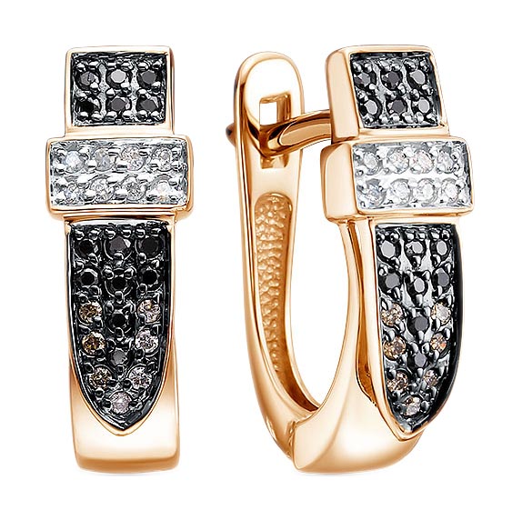 Золотые серьги Империал S2048-135 с бриллиантами