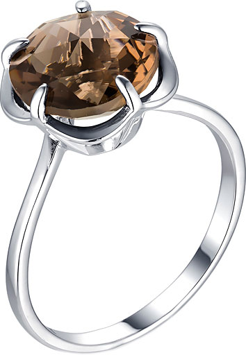 Серебряное кольцо Инталия 11343-010-9 с раухтопазом