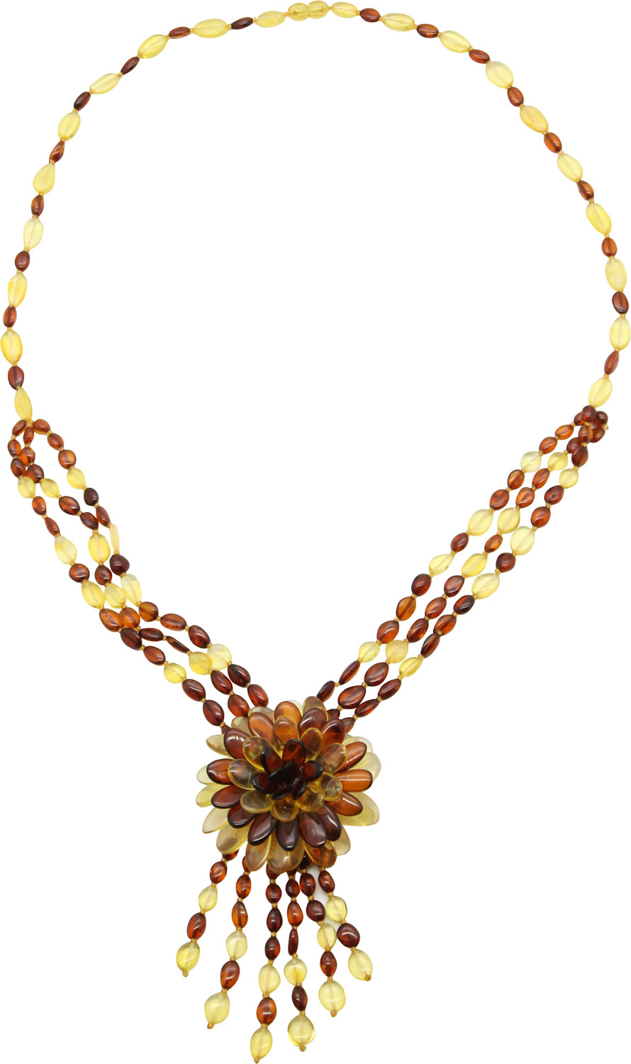 Бусы Янтарная мануфактура Балтийская 1.8.43. с янтарем