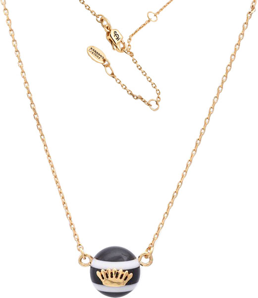 Латунное колье цепь с подвесками Juicy Couture WJW117892/712 с кубическим цирконием