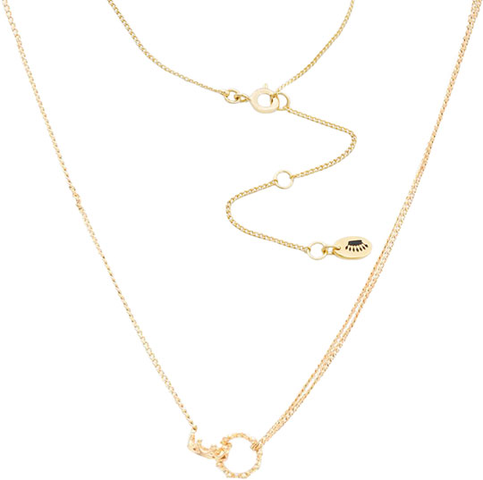 Латунное колье цепь Juicy Couture WJW118949/712 с кубическим цирконием