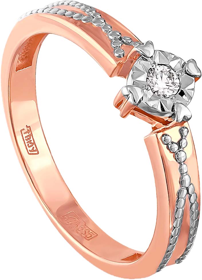 Золотое помолвочное кольцо Kabarovsky 1-0446-1000 с бриллиантом