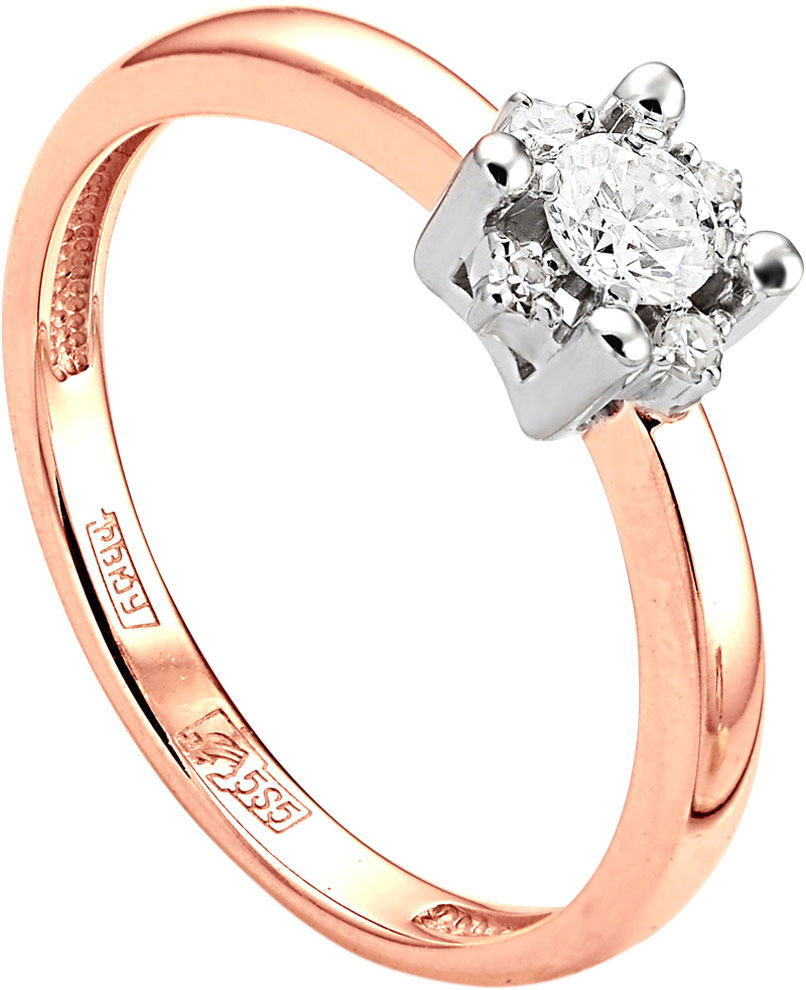 Золотое помолвочное кольцо Kabarovsky 11-0668-1000 с бриллиантами