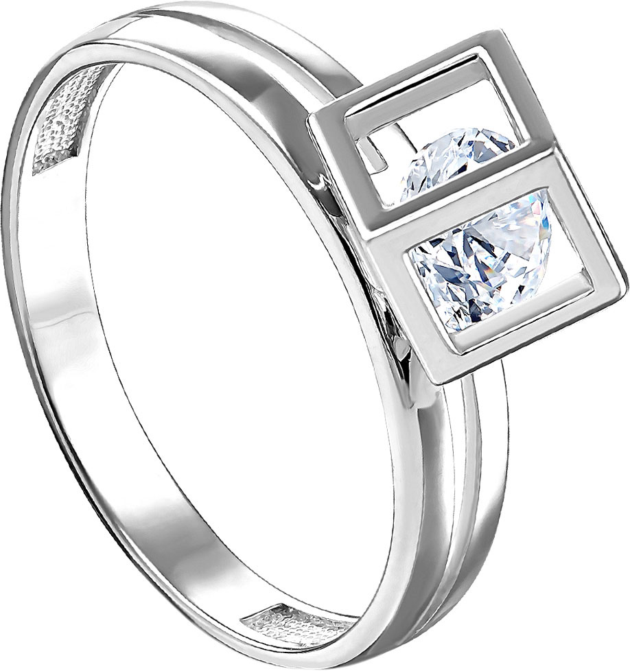 Серебряное кольцо Kabarovsky 11-164-8100 с фианитом Swarovski