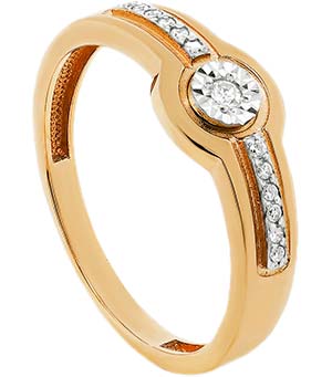 Золотое кольцо Kabarovsky 11-21495-1000 c бриллиантом