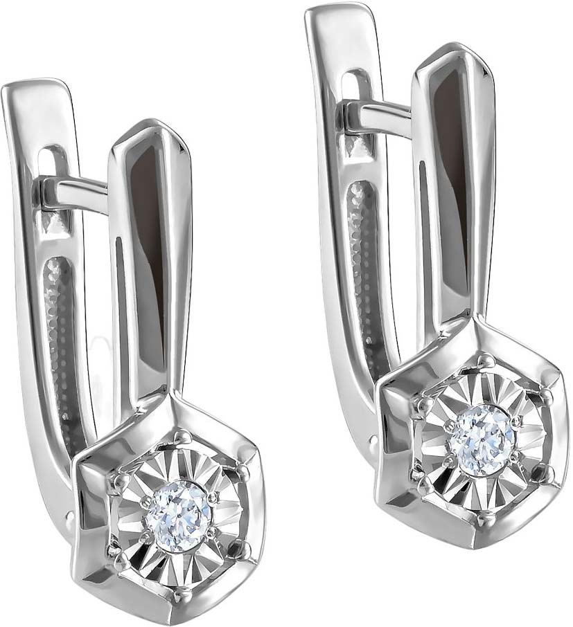 Серьги из белого золота Kabarovsky 12-11273-1000 с бриллиантами
