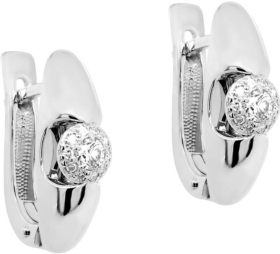 Серьги из белого золота Kabarovsky 12-11469-1000 с бриллиантами
