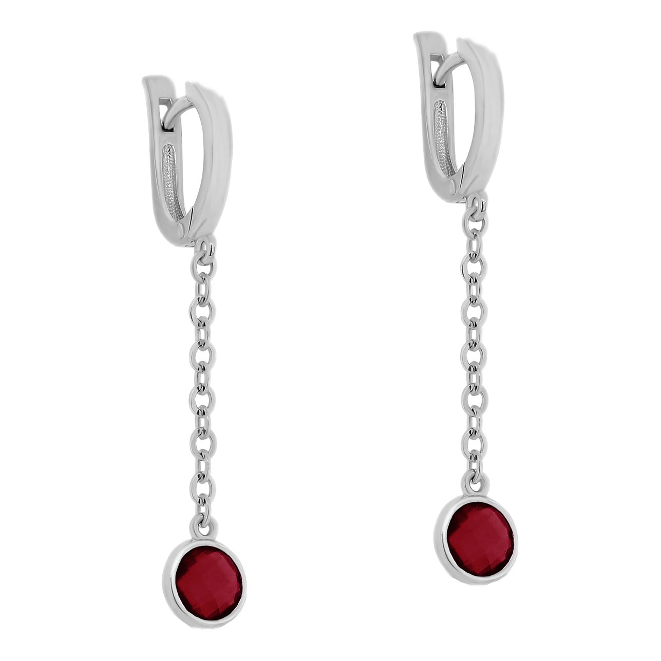Серебряные длинные серьги Kabarovsky 12-312-60300 с алпанитами