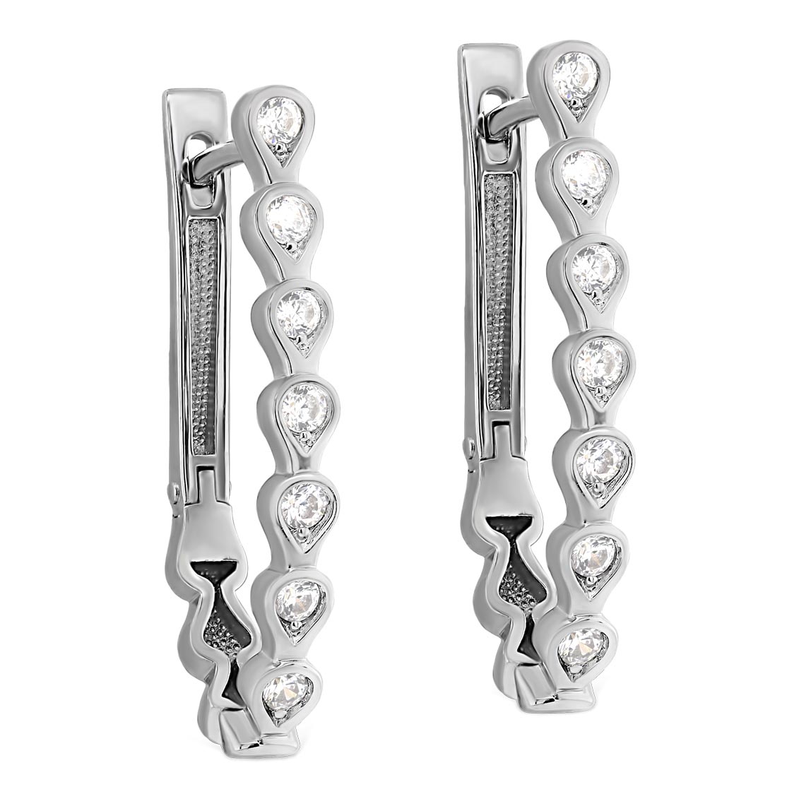 Серебряные серьги Kabarovsky 12-539-7900 с фианитами