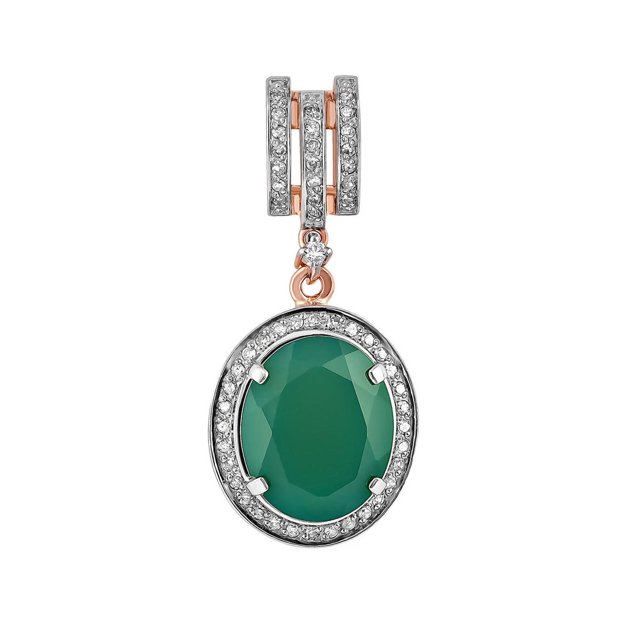 Золотой кулон Kabarovsky 13-0448-1900 с ониксом, бриллиантами